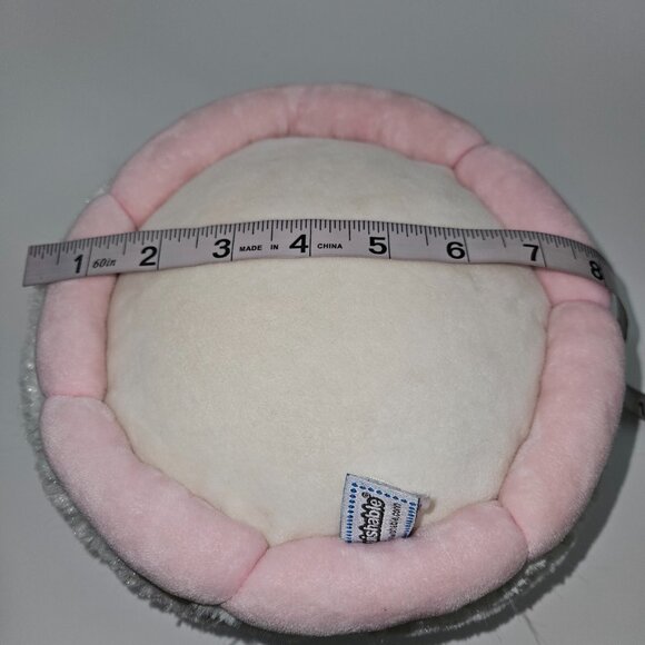 Squishable Birthday Cake Plush Stuffed Animal 8" Wide White Pink Face Candle - Picture 8 of 9
